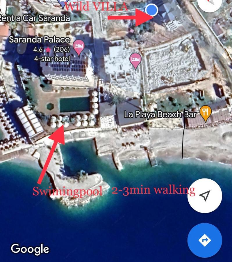 Wild Villa Apartments Sarande Bagian luar foto